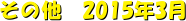 ̑@2015N3