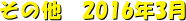 ̑@2016N3