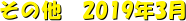 ̑@2019N3