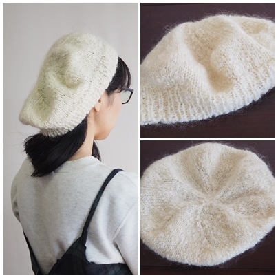 手編み帽子、knit hat
