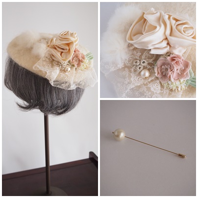 プチベレー帽、small beret 