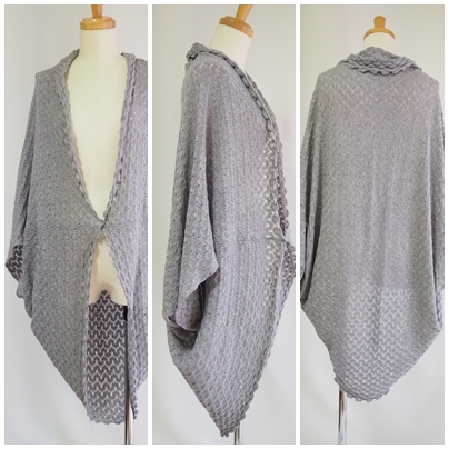 レースニットマーガレット、knit shawl