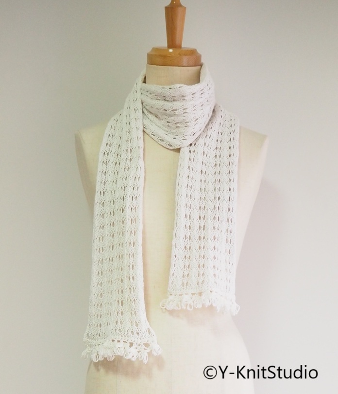 コットンミニストール　cotton mini scarf