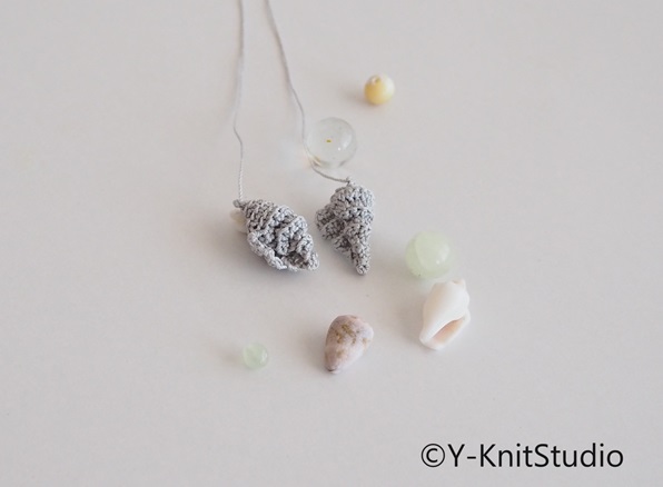 巻貝のモチーフ、shells motif 
