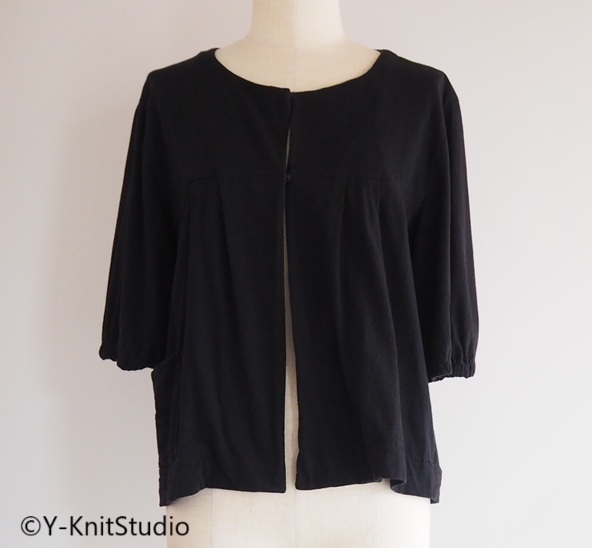 半袖ニットジャケット　half sleeves knit jacket