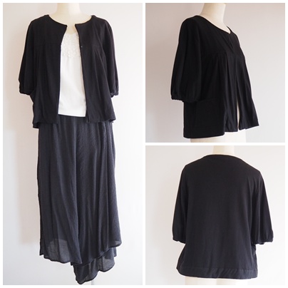 半袖ニットジャケット　half sleeves knit jacket