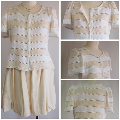 サマージャケット、ニットジャケット、knitjacket