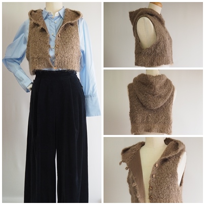 フードベスト、hooded vest