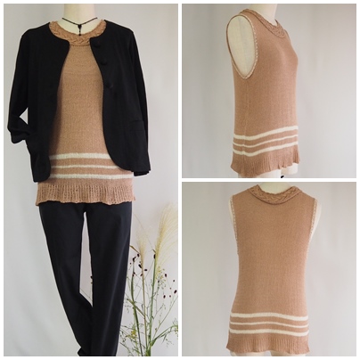 絹のサマーベスト、silk summer vest