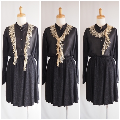 カギ編みシルクラリアット、silk lariat