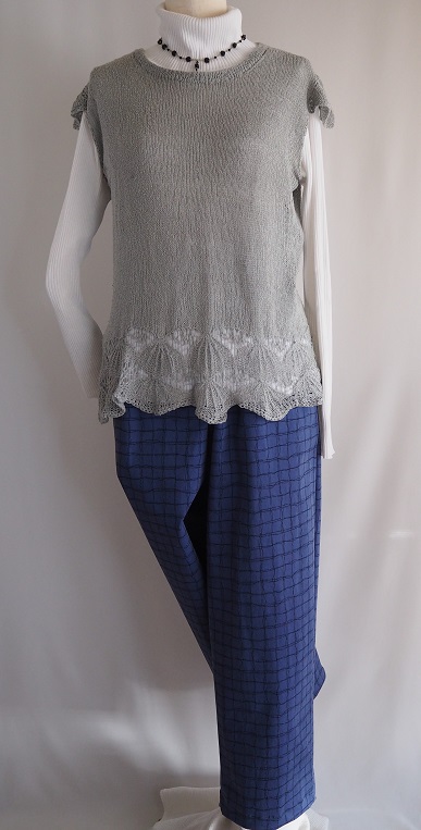 紬セーター、summer sweater