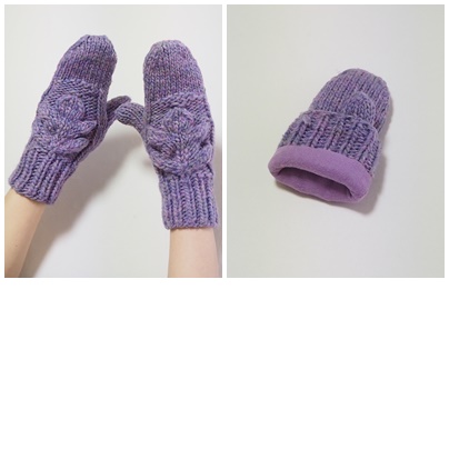 ミトン、手袋、knit gloves