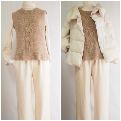 ニットベスト、knit vest