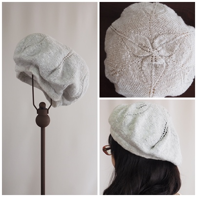 麻ベレー帽、summer beret